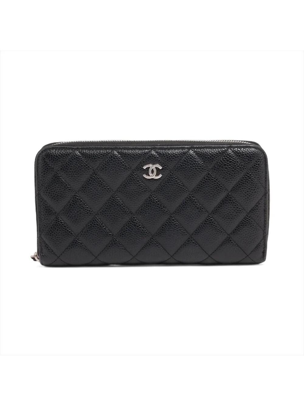 Chanel Matelasse Caviar Skin Zip Round #285948C55B